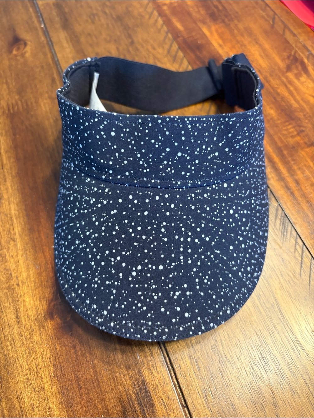 lululemon athletica black Visor with White Speckle Print